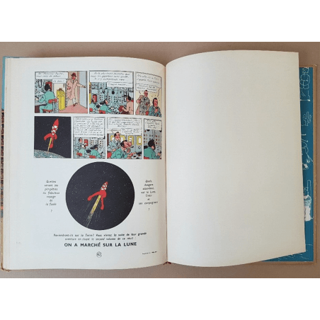 Tintin T.16 / Hergé / Objectif Lune / (B8 België) - C - EO - (1953)