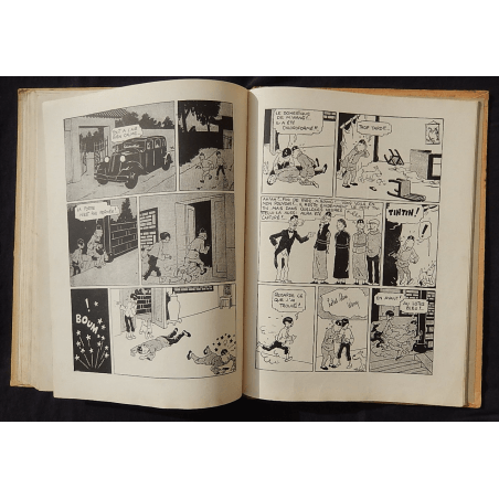  Kuifje Dl. 5 / Hergé / De Blauwe Lotus / Zwart-wit / C / EO / 5 van de tekstkleuren - (1936)
