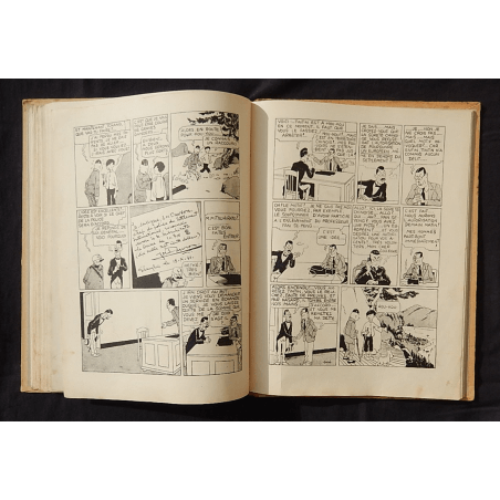  Kuifje Dl. 5 / Hergé / De Blauwe Lotus / Zwart-wit / C / EO / 5 van de tekstkleuren - (1936)