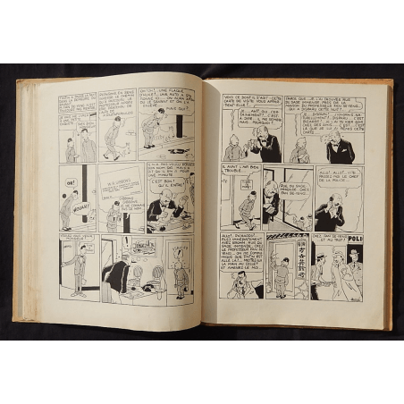  Kuifje Dl. 5 / Hergé / De Blauwe Lotus / Zwart-wit / C / EO / 5 van de tekstkleuren - (1936)