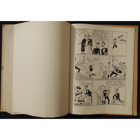  Kuifje Dl. 5 / Hergé / De Blauwe Lotus / Zwart-wit / C / EO / 5 van de tekstkleuren - (1936)