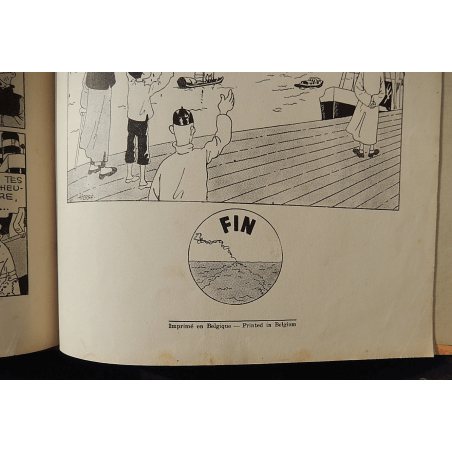  Kuifje Dl. 5 / Hergé / De Blauwe Lotus / Zwart-wit / C / EO / 5 van de tekstkleuren - (1936)