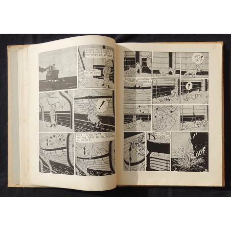  Kuifje Dl. 5 / Hergé / De Blauwe Lotus / Zwart-wit / C / EO / 5 van de tekstkleuren - (1936)