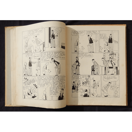  Kuifje Dl. 5 / Hergé / De Blauwe Lotus / Zwart-wit / C / EO / 5 van de tekstkleuren - (1936)