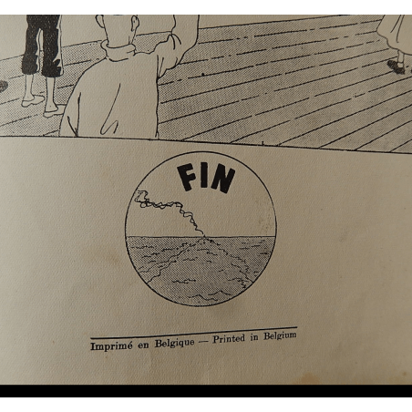  Kuifje Dl. 5 / Hergé / De Blauwe Lotus / Zwart-wit / C / EO / 5 van de tekstkleuren - (1936)