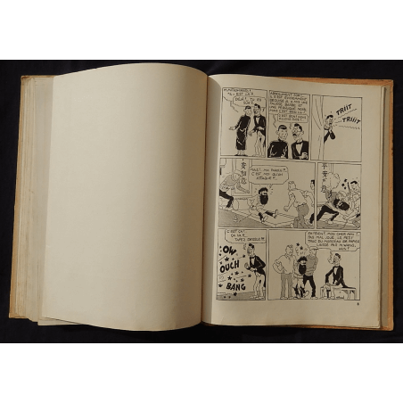  Kuifje Dl. 5 / Hergé / De Blauwe Lotus / Zwart-wit / C / EO / 5 van de tekstkleuren - (1936)