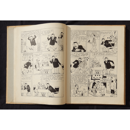  Kuifje Dl. 5 / Hergé / De Blauwe Lotus / Zwart-wit / C / EO / 5 van de tekstkleuren - (1936)