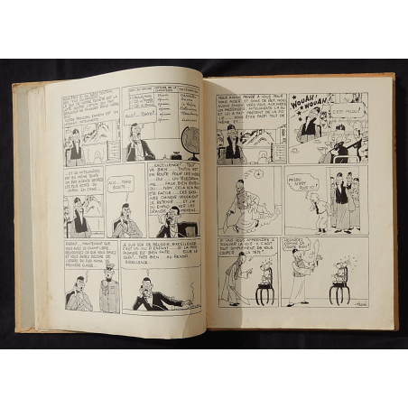 Kuifje Dl. 5 / Hergé / De Blauwe Lotus / Zwart-wit / C / EO / 5 van de tekstkleuren - (1936)