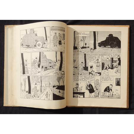  Kuifje Dl. 5 / Hergé / De Blauwe Lotus / Zwart-wit / C / EO / 5 van de tekstkleuren - (1936)