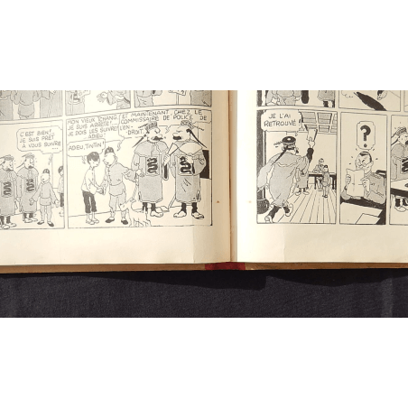  Kuifje Dl. 5 / Hergé / De Blauwe Lotus / Zwart-wit / C / EO / 5 van de tekstkleuren - (1936)