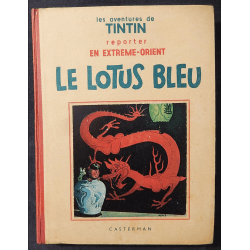  Kuifje Dl. 5 / Hergé / De Blauwe Lotus / Zwart-wit / C / EO / 5 van de tekstkleuren - (1936)