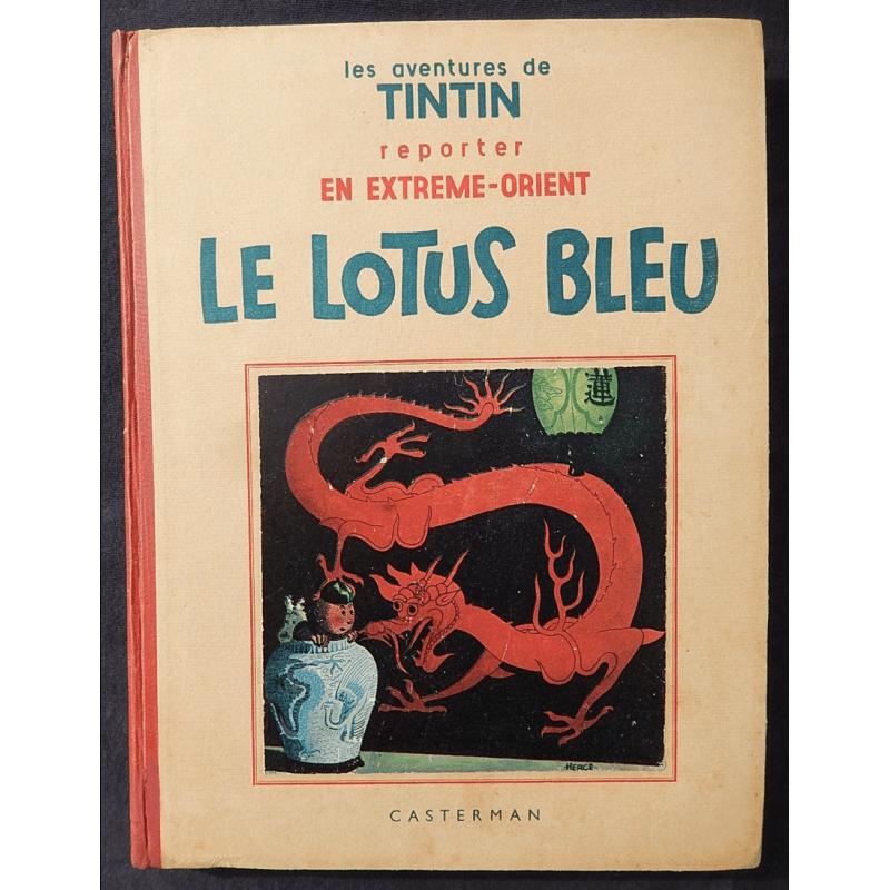 Kuifje Dl. 5 / Hergé / De Blauwe Lotus / Zwart-wit / C / EO / 5 van de tekstkleuren - (1936) Kuifje Dl. 5 / Hergé / De Blauwe Lotus / Zwart-wit / C / EO / 5 van de tekstkleuren - (1936)