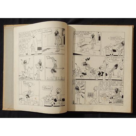  Kuifje Dl. 5 / Hergé / De Blauwe Lotus / Zwart-wit / C / EO / 5 van de tekstkleuren - (1936)