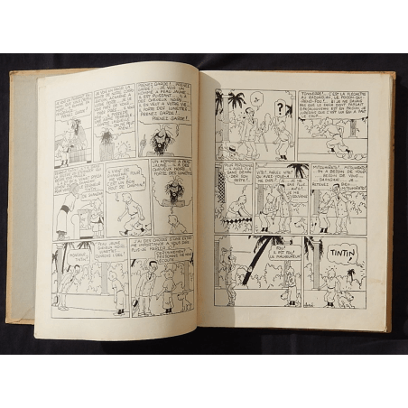  Kuifje Dl. 5 / Hergé / De Blauwe Lotus / Zwart-wit / C / EO / 5 van de tekstkleuren - (1936)