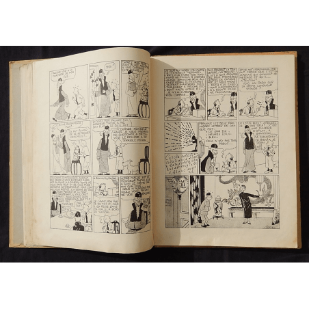  Kuifje Dl. 5 / Hergé / De Blauwe Lotus / Zwart-wit / C / EO / 5 van de tekstkleuren - (1936)