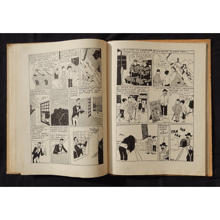  Kuifje Dl. 5 / Hergé / De Blauwe Lotus / Zwart-wit / C / EO / 5 van de tekstkleuren - (1936)