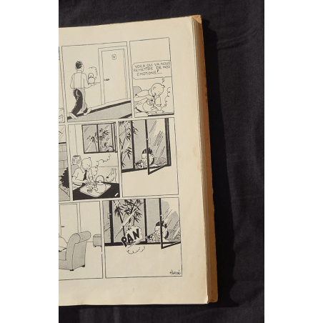  Kuifje Dl. 5 / Hergé / De Blauwe Lotus / Zwart-wit / C / EO / 5 van de tekstkleuren - (1936)