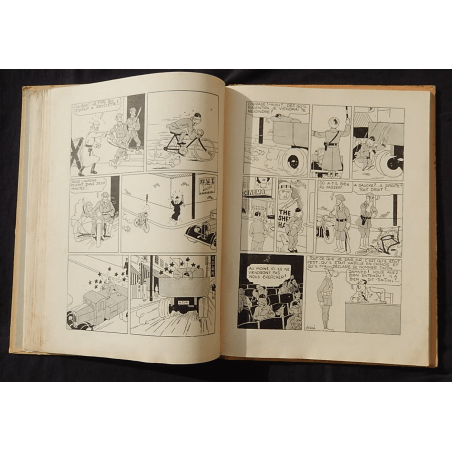 Kuifje Dl. 5 / Hergé / De Blauwe Lotus / Zwart-wit / C / EO / 5 van de tekstkleuren - (1936)