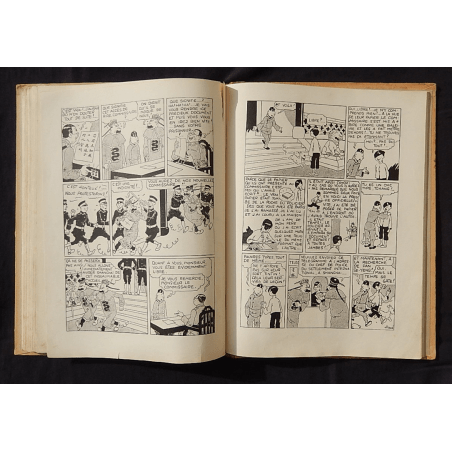  Kuifje Dl. 5 / Hergé / De Blauwe Lotus / Zwart-wit / C / EO / 5 van de tekstkleuren - (1936)