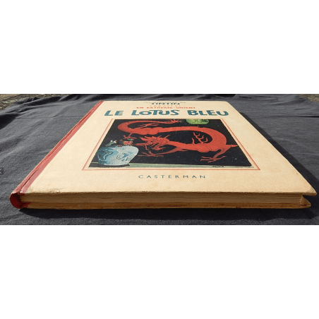  Tintin T.05 / Hergé / Blue Lotus / N&B / C / EO / 5 out of text colours - (1936)