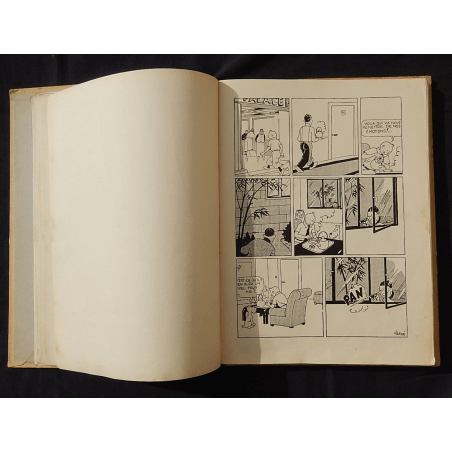  Kuifje Dl. 5 / Hergé / De Blauwe Lotus / Zwart-wit / C / EO / 5 van de tekstkleuren - (1936)