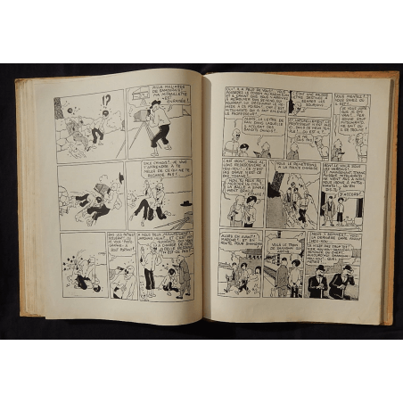  Kuifje Dl. 5 / Hergé / De Blauwe Lotus / Zwart-wit / C / EO / 5 van de tekstkleuren - (1936)
