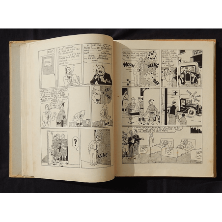  Kuifje Dl. 5 / Hergé / De Blauwe Lotus / Zwart-wit / C / EO / 5 van de tekstkleuren - (1936)