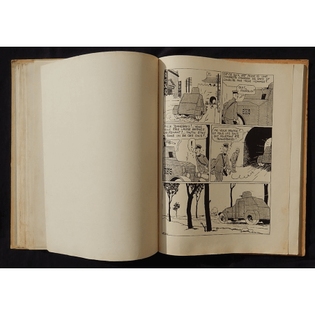  Kuifje Dl. 5 / Hergé / De Blauwe Lotus / Zwart-wit / C / EO / 5 van de tekstkleuren - (1936)