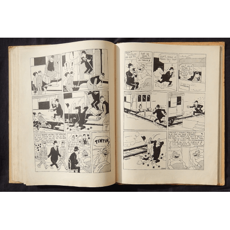  Kuifje Dl. 5 / Hergé / De Blauwe Lotus / Zwart-wit / C / EO / 5 van de tekstkleuren - (1936)