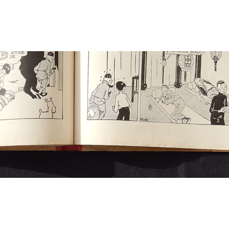  Kuifje Dl. 5 / Hergé / De Blauwe Lotus / Zwart-wit / C / EO / 5 van de tekstkleuren - (1936)