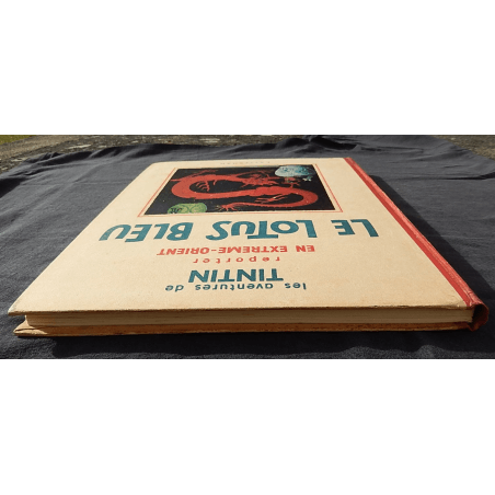  Kuifje Dl. 5 / Hergé / De Blauwe Lotus / Zwart-wit / C / EO / 5 van de tekstkleuren - (1936)