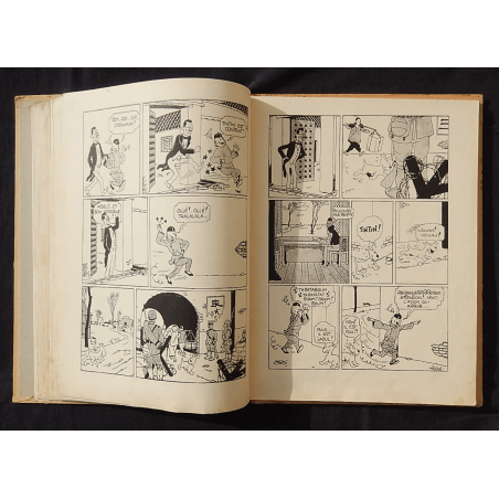  Kuifje Dl. 5 / Hergé / De Blauwe Lotus / Zwart-wit / C / EO / 5 van de tekstkleuren - (1936)