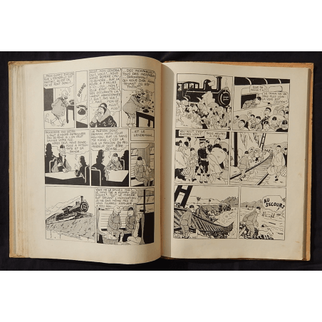  Kuifje Dl. 5 / Hergé / De Blauwe Lotus / Zwart-wit / C / EO / 5 van de tekstkleuren - (1936)