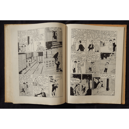  Kuifje Dl. 5 / Hergé / De Blauwe Lotus / Zwart-wit / C / EO / 5 van de tekstkleuren - (1936)