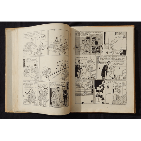  Tintin T.05 / Hergé / Blue Lotus / N&B / C / EO / 5 out of text colours - (1936)