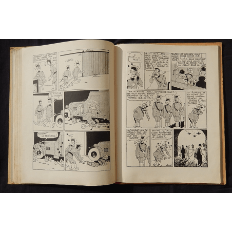  Kuifje Dl. 5 / Hergé / De Blauwe Lotus / Zwart-wit / C / EO / 5 van de tekstkleuren - (1936)
