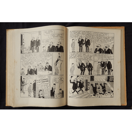  Kuifje Dl. 5 / Hergé / De Blauwe Lotus / Zwart-wit / C / EO / 5 van de tekstkleuren - (1936)