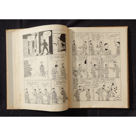  Kuifje Dl. 5 / Hergé / De Blauwe Lotus / Zwart-wit / C / EO / 5 van de tekstkleuren - (1936)