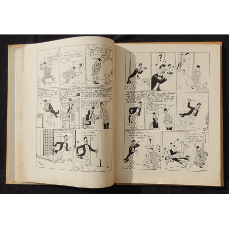  Kuifje Dl. 5 / Hergé / De Blauwe Lotus / Zwart-wit / C / EO / 5 van de tekstkleuren - (1936)