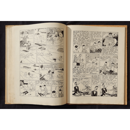  Kuifje Dl. 5 / Hergé / De Blauwe Lotus / Zwart-wit / C / EO / 5 van de tekstkleuren - (1936)