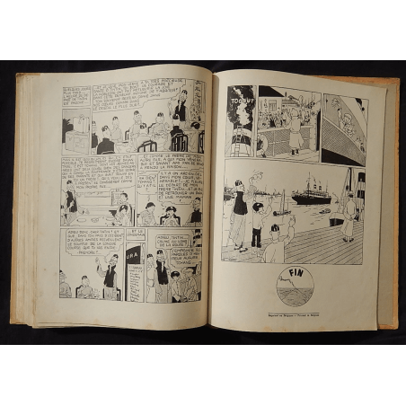  Kuifje Dl. 5 / Hergé / De Blauwe Lotus / Zwart-wit / C / EO / 5 van de tekstkleuren - (1936)