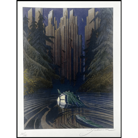  Dark cities T.12 / Schuiten dedication / TT / EO / Pulled apart pigment inks