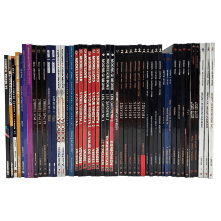  MOEBIUS + JODOROWSKY + MOORE + SCHON - Lot van 48 albums, allemaal in EO
