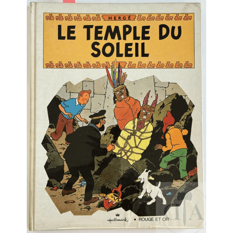 Tintin / Hergé / Pop-hop album T.02 "The Temple of the Sun" EO 1969