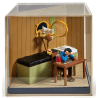 Tintin / Hergé /Coffret in plexiglas/diorama illustrating the scene of the encounter between Tintin and Haddock
