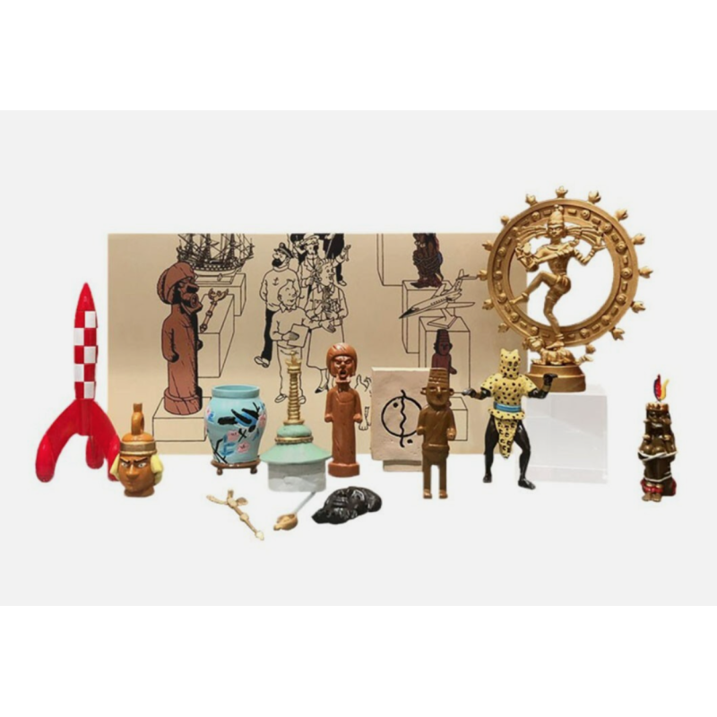 Tintin / Hergé / Coffret musée imaginaire de Tintin 13 figurines / Réf 46530 / Neuf