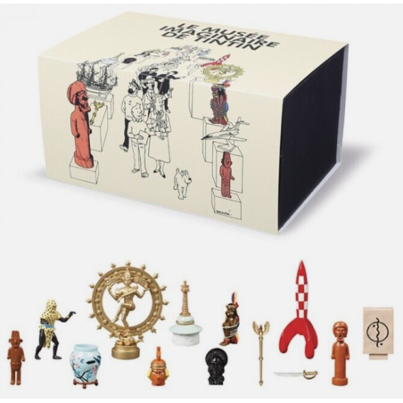 Tintin / Hergé / Coffret musée imaginaire de Tintin 13 figurines / Réf 46530 / Neuf