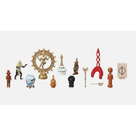 Tintin / Hergé / Coffret musée imaginaire de Tintin 13 figurines / Réf 46530 / Neuf